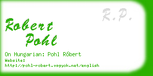 robert pohl business card